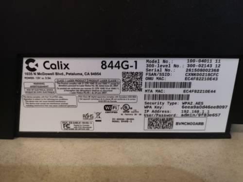 Calix 844G-1 GigaCenter