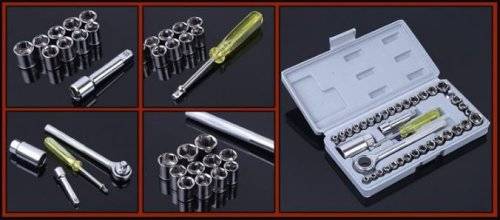 40 Piece Combination Socket Wrench set