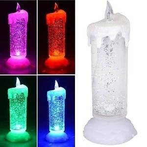 ROMANTIC ELECTRONIC CANDLE/TRANSPARENT LIQUID LED MULTI COLOUR IDEAL CANDLE GIFT