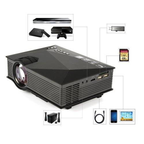 WIFI Ready LED Portable Projector Multimedia Home Cinema HD 1080P