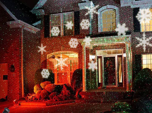 Outdoor Lawn Light 35W Garden Led lights LEDs Waterproof IP65 Snowflak Light Projector Garden REMOTE