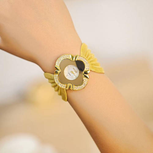 FREE SHIPPING - Lady Diamond Bracelet Watch Mirror Luxury Quartz Watch