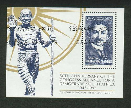 1997 - MAHATMA GHANDI - 50TH ANNIVERSARY OF THE CONGRESS ALLIANCE FOR DEMOCRATIC SOUTH AFRICA