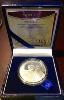 2012 SOUTH AFRICA SILVER R1 PROTEA WALTER & ALBERTINA SISULU