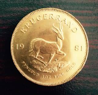 1981 SOUTH AFRICAN KRUGERRAND 1Oz - 31.10gm 22 CARAT GOLD