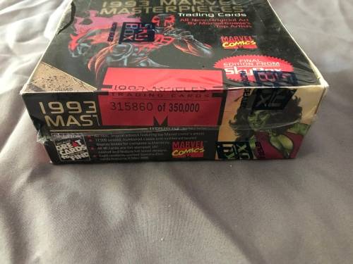 1993 Marvel Masterpieces Trading Cards - Factory Sealed Box (36 packs)
