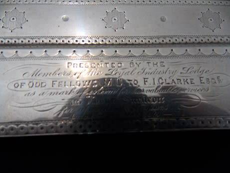 Silver and Cut Crystal Inkwell