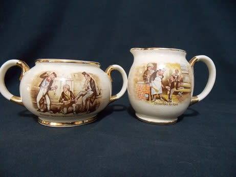 Arthur Wood Milk Jug and Sugar Bowl