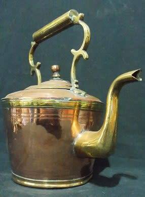 Beautiful Copper and Brass Kettle