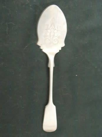 Antique Nevada Silver Spreader Spoon