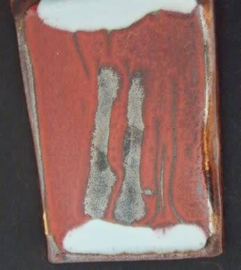 Set of Six Pottery Hors D`oeuvre Plates