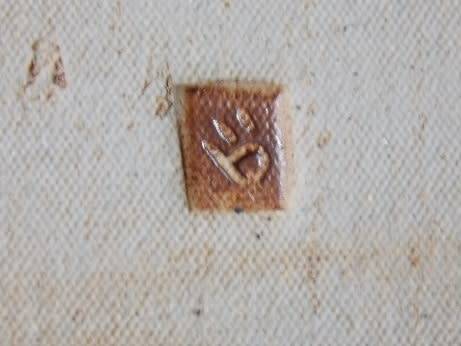 Set of Six Pottery Hors D`oeuvre Plates