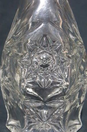 Pressed Glass Olive Oil Bottle