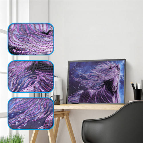 5D Diamond paint by numbers - Horse