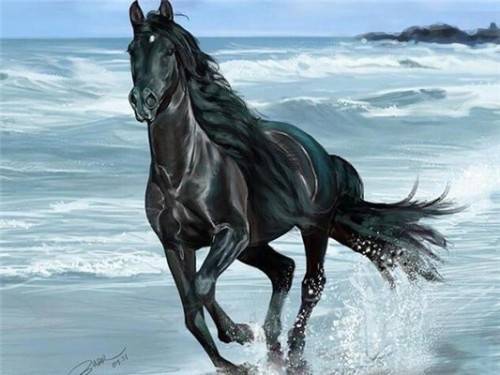 5D Diamond paint by numbers - Running Horse CAN6037