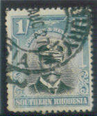 Rhodesia - SACC 10 -- 1924 KGV 1/- Definitive - Fine Used