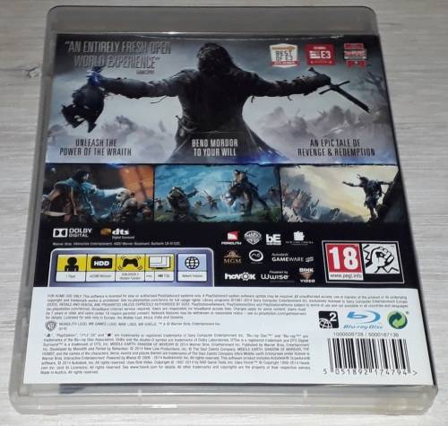 Middle Earth: Shadow Of Mordor - PS3