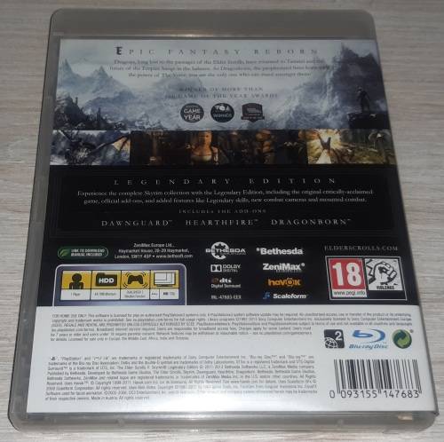 VGC - The Elder Scrolls: Skyrim Legendary Edition - PS3