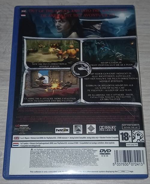Mortal Kombat Shaolin Monks - PS2