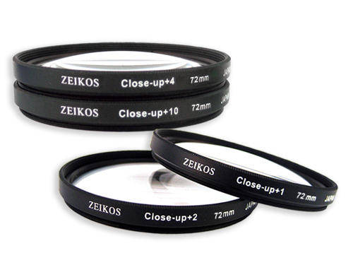 Zeikos ZE-CU472 Closeup Filter Set 72MM (4-Piece)