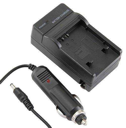 Battery Charger with Car Charger Adapter for Olympus LI-50B Digital Camera and Camcorder