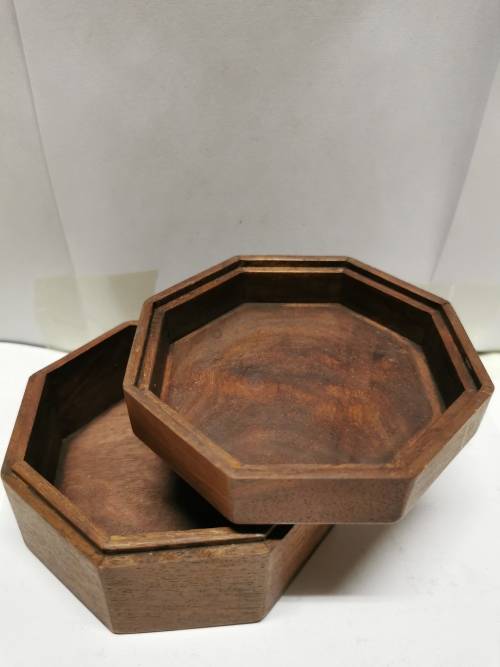 Antique Chinese red sandalwood jewelry box