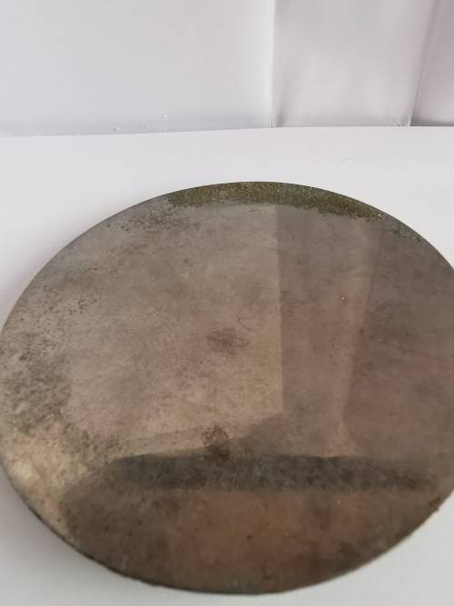 Rare:Late 19th Century Eastern Chinese Bronze Mirror with Laughing Buddha