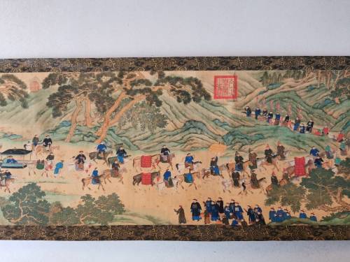 Old vintage Chinese scroll painting