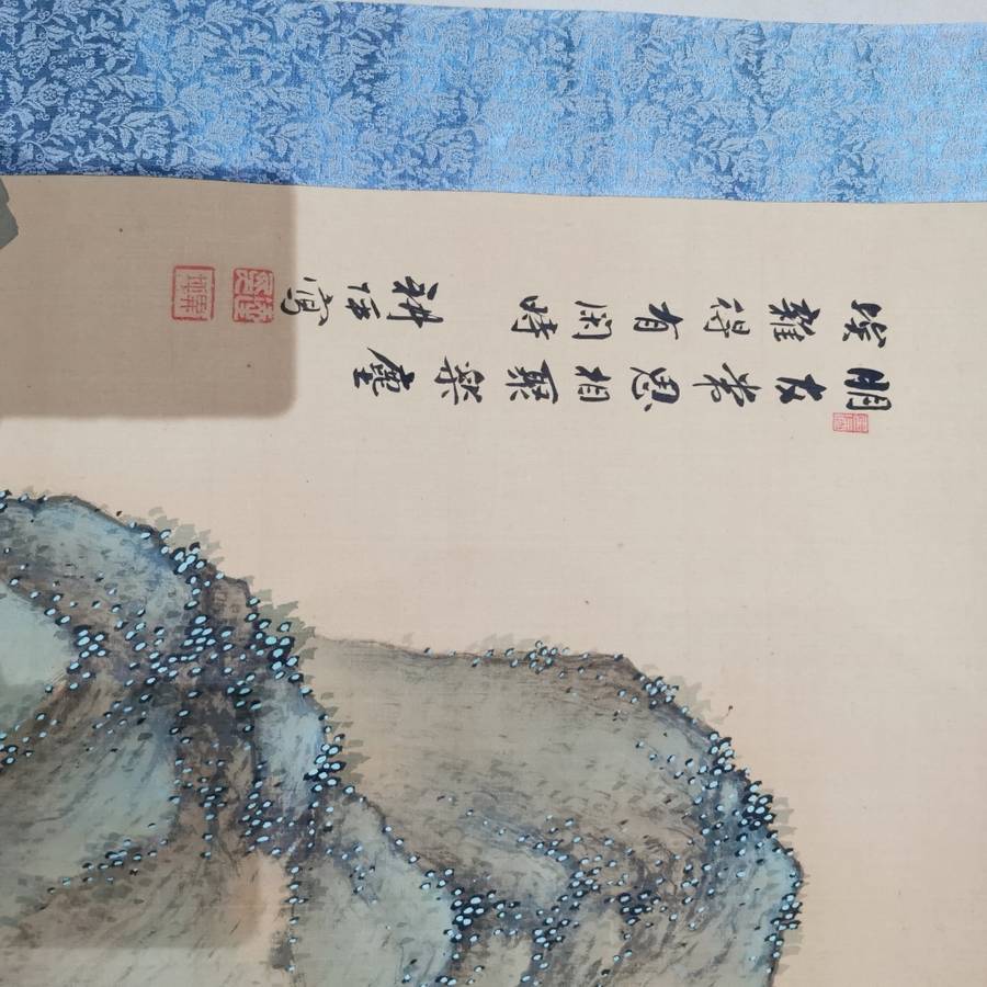 Old vintage Chinese scroll painting