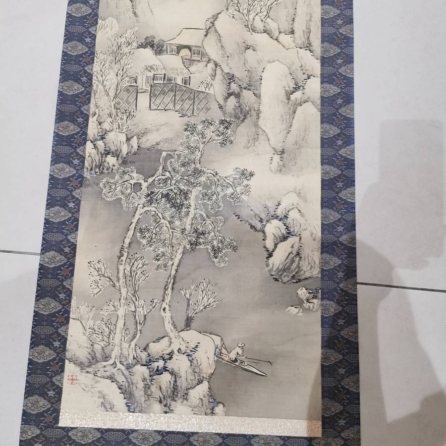 Old vintage Chinese scroll painting