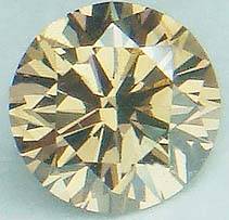 0.41ct Brilliant Round Loose Diamond NDGL Certified Cognac SI2