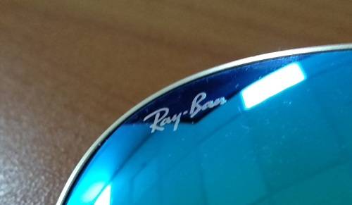 Ray-Ban RB3025 Aviator with Blue Flash Lenses