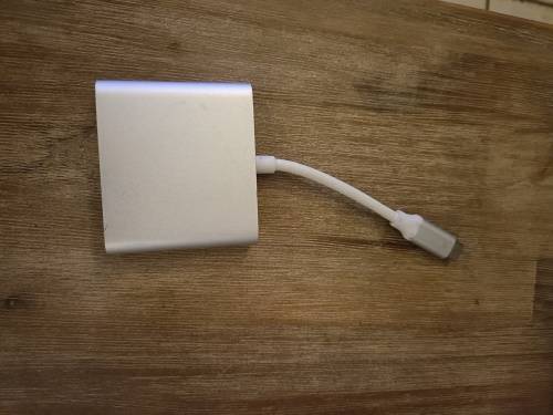 USB 3.1 Type C to USB 3.0 + HDMI + Type C 3 in 1 Charging Adapter