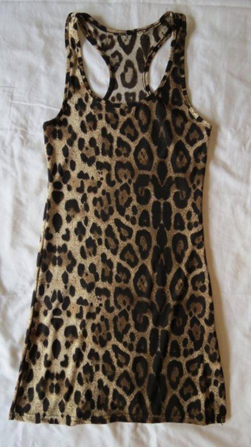 *R450* STUNNING LEOPARD PRINT VEST DRESS!