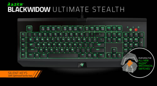 RAZER BLACKWIDOW ULTIMATE STEALTH KEYBOARD