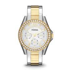 Fossil Riley Multi-Function Two-Tone Stainless Steel Ladies Watch ES3204