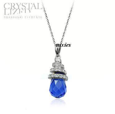 AWESOME TANZANITE SWAROVSKI NECKLACE