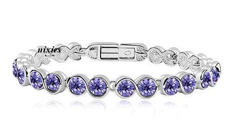 **LAST ONE** AMETHYST SWAROVSKI TENNIS BRACELET