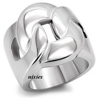 **NEW** IMPRESSIVE "CHAIN LINK" RING - SIZE 9(S)