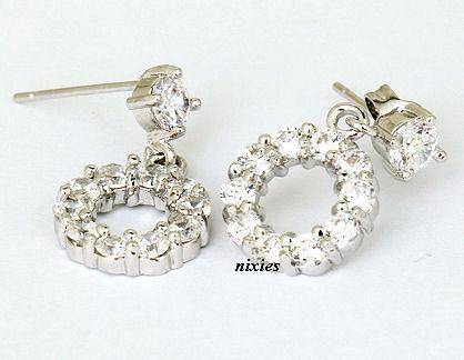 SPARKLING DIAMOND SWAROVSKI DANGLING STUDS