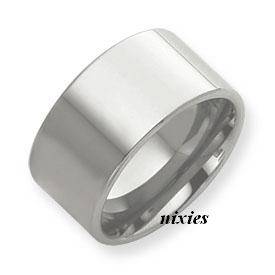 SOLID 925 STERLING SILVER BROAD BAND RING - SIZE 9(S)