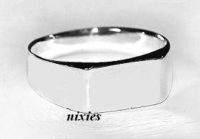 SOLID 925 STERLING SILVER GENTS RING - SIZE 11(W)