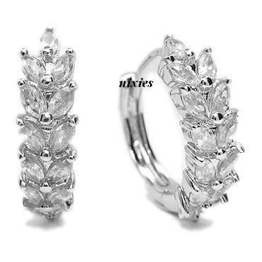 DAZZLING CLEAR WHITE DIAMANTE HUGGIES