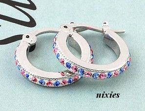 ADORABLE MULTI-COLOR CRYSTAL  HUGGIES