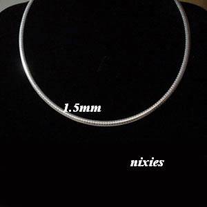 STYLISH SOLID 925 STERLING SILVER OMEGA CHAIN