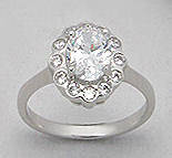 EXQUISITE PURE 925 STERLING SILVER  RING - SIZE 7(O)