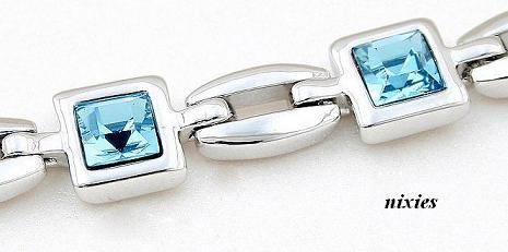 **JUST ARRIVED** BLUE TOPAZ SWAROVSKI TENNIS BRACELET