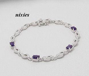 ELEGANT AMETHYST & DIAMOND BRACELET