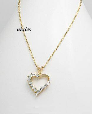 DAZZLING GENUINE BLUE TOPAZ & DIAMOND NECKLACE