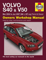 Haynes 4731 Volvo S40 & V50 (2004-2007) Owners Workshop Manual Petrol & Diesel